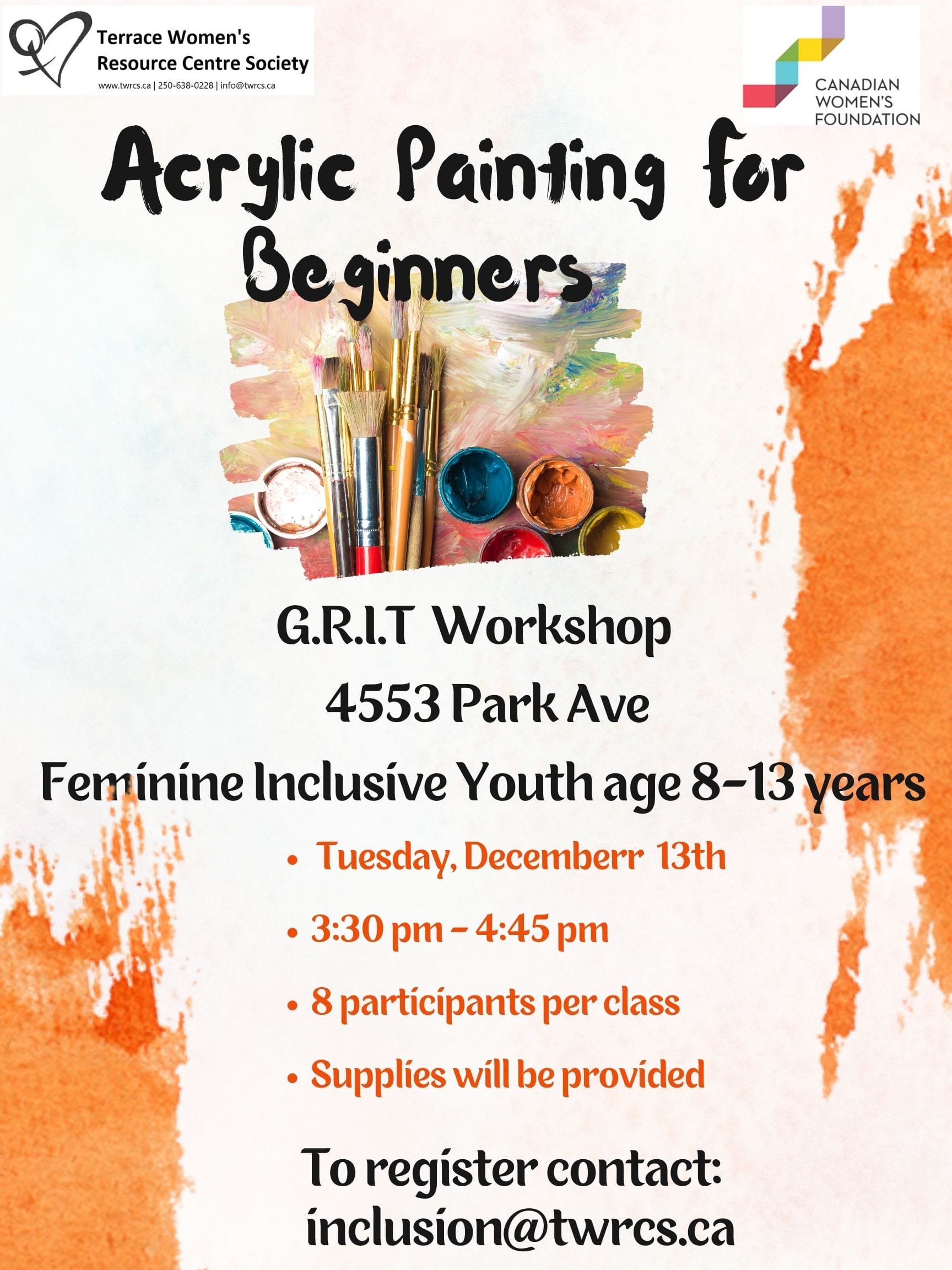 TWRCS_GRIT Girls Group_Workshop Acylic Painting for beginners