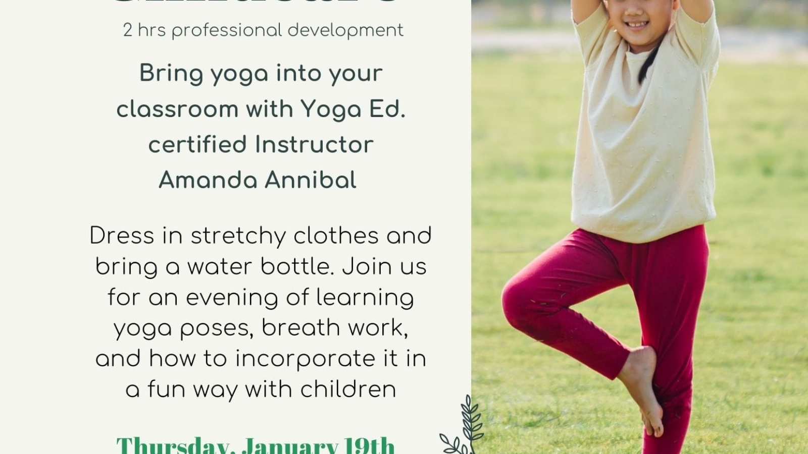Yoga into Childcare Training