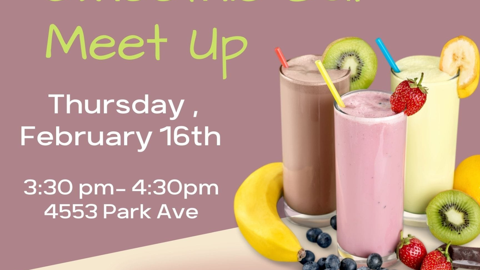 G.R.I.T Smoothy Bar Meet Up