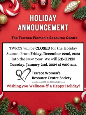 TWRCS Holiday Announcement 2023