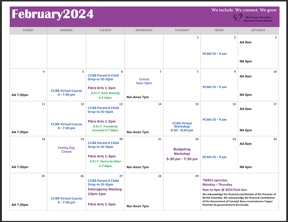 TWRCS Calendar_Feb 2023
